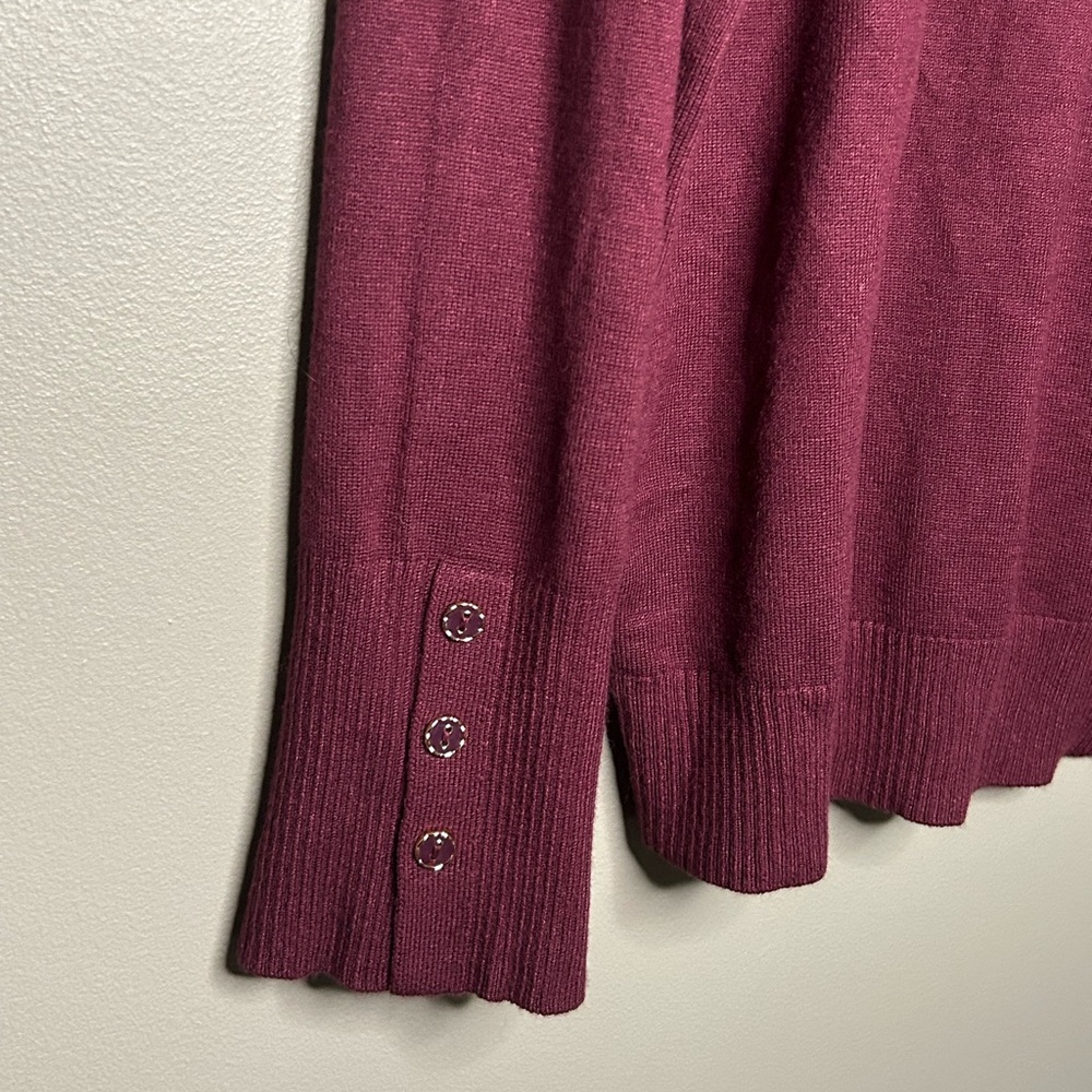 Joseph A Women’s Windsor Wine Knit Sweater Size XL - Picture 5 of 9